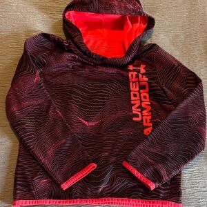 Under Armour Kids' Black and Red Patterned Hoodie